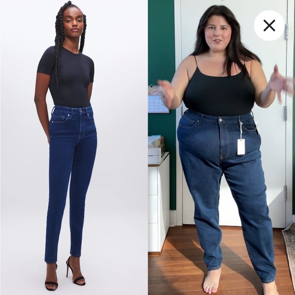 Good American Denim - Good American Dark Blue Denim Jeans